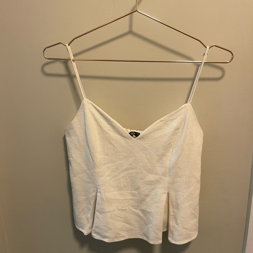 Zara White Camisole Top